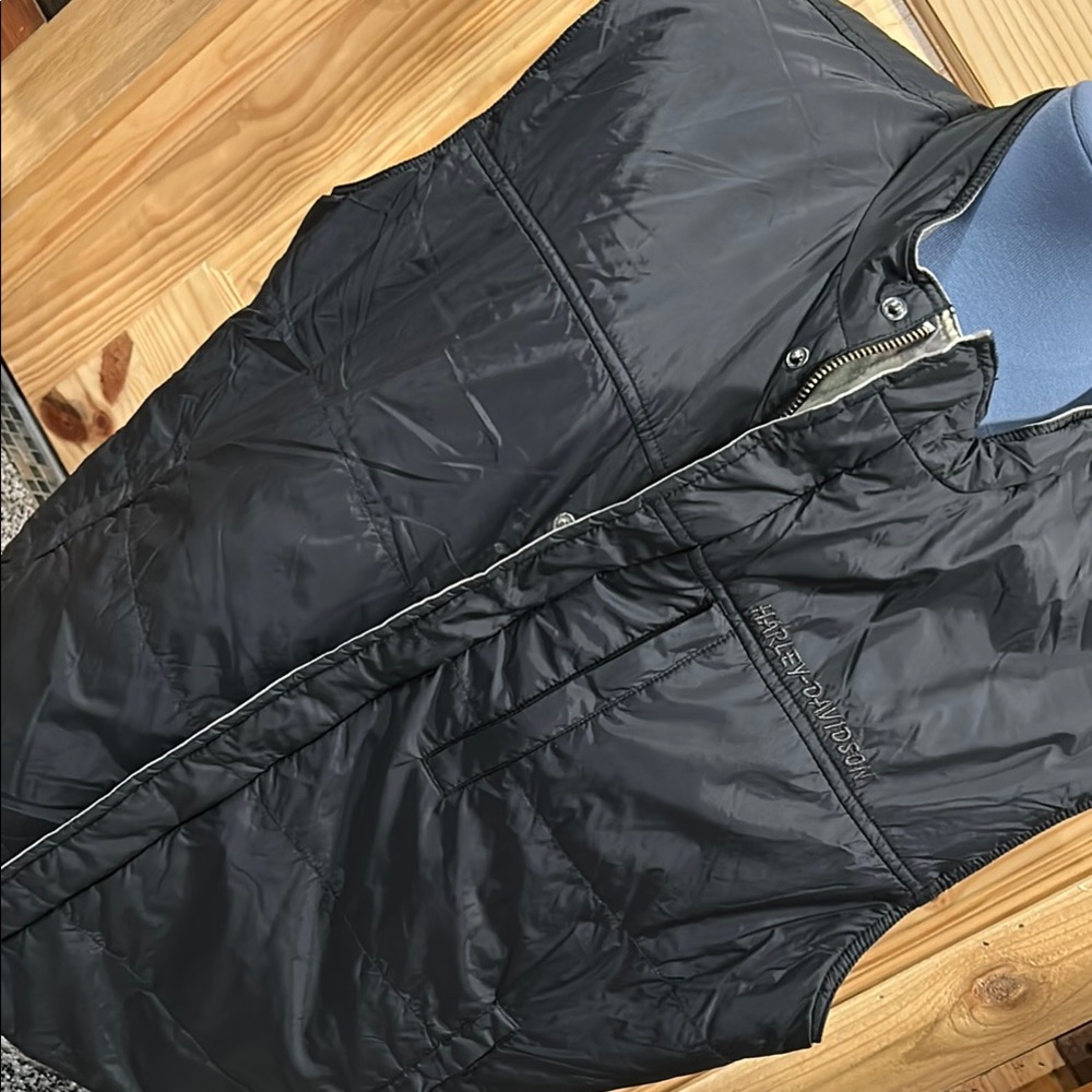 Harley-Davidson Black and camouflage reversible Quilted Vest